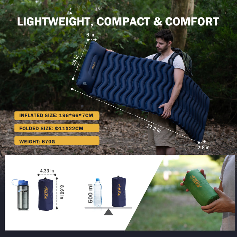 Roospad Pro Sleeping Pad - Dark Blue