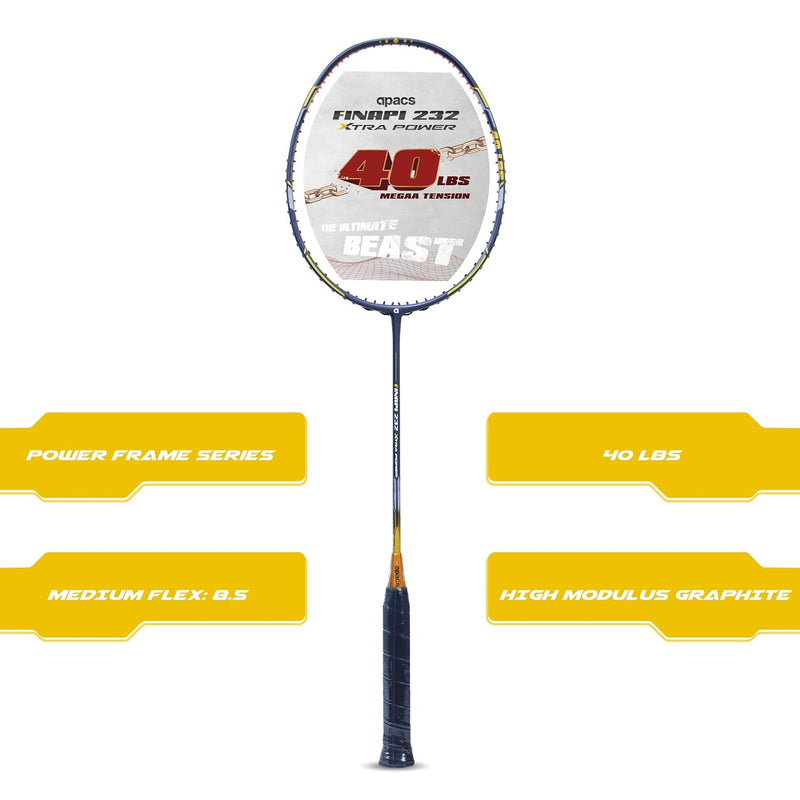 Apacs Finapi 232 Xtra Power Badminton Racket Unstrung