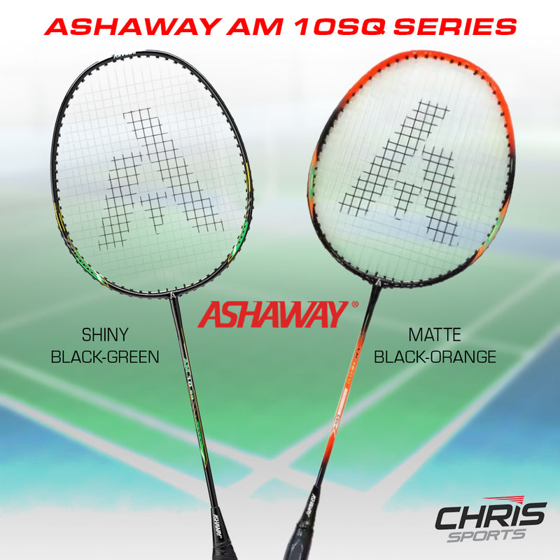 ASHAWAY AM 10SQ Badminton Racket with COVER and Strung