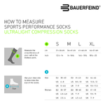 Bauerfeind Men & Women Run Ultralight Compression Socks - Full