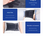 BM Compression Back Support - Dark & Light Gray