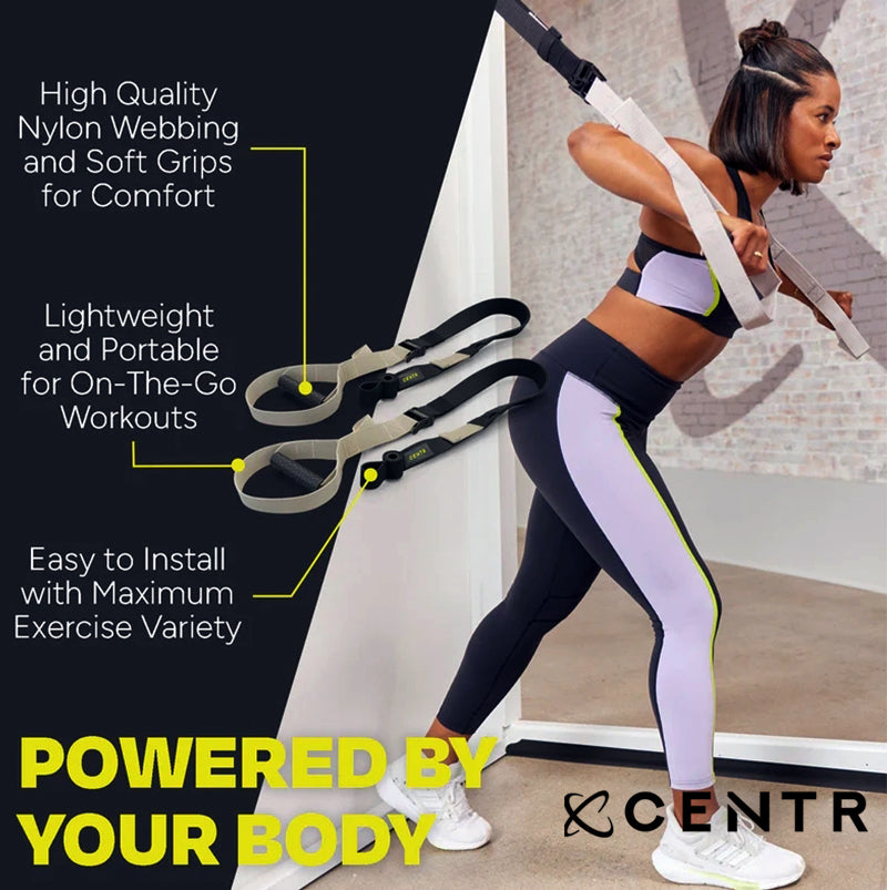 Centr Bodyweight Training Straps for Core and Lower Body Exercises