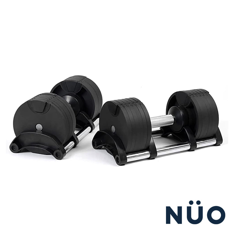 Nuobell 20kg Adjustable Dumbbell with Rack Non Slip Pair Dumbbells