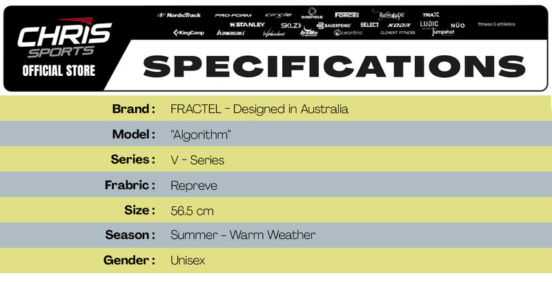 Fractel V-Series ALGORITHM Comfortable and Durable Unisex Visor for Running, Tennis, Hiking and Gym Exercises