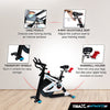 Trax Attack 1.2 Stationary Bike Smooth and Quiet Belt Drive Electromagnetic Resistance