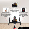 Trax Attack 1.2 Stationary Bike Smooth and Quiet Belt Drive Electromagnetic Resistance