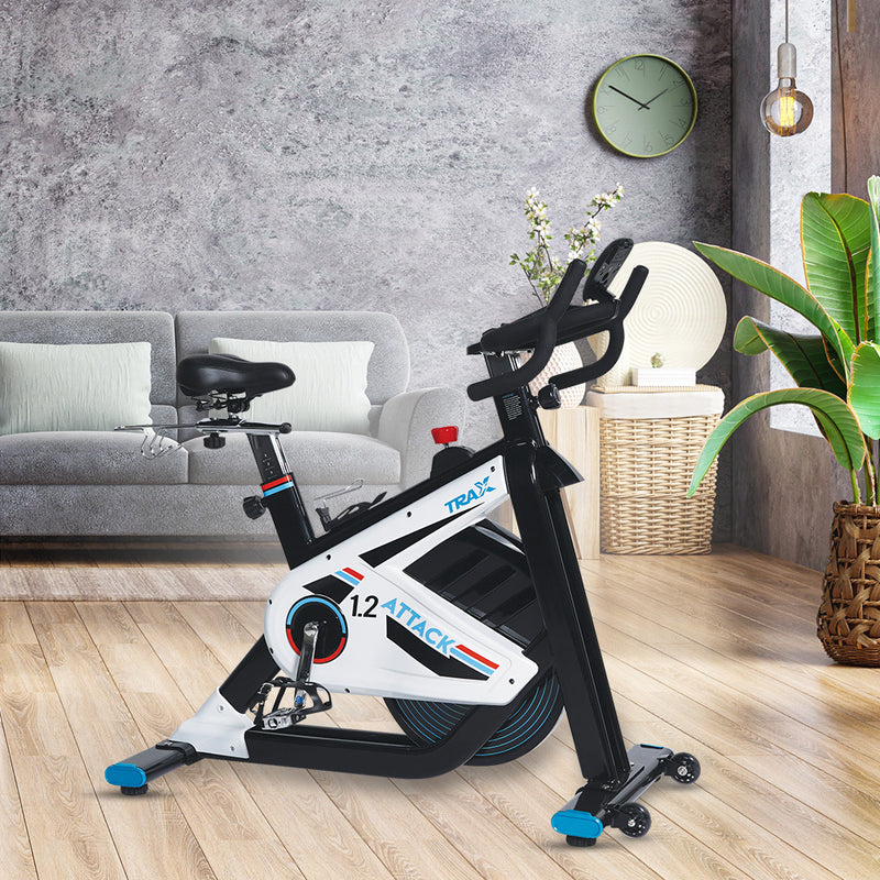 Trax Attack 1.2 Stationary Bike Smooth and Quiet Belt Drive Electromagnetic Resistance