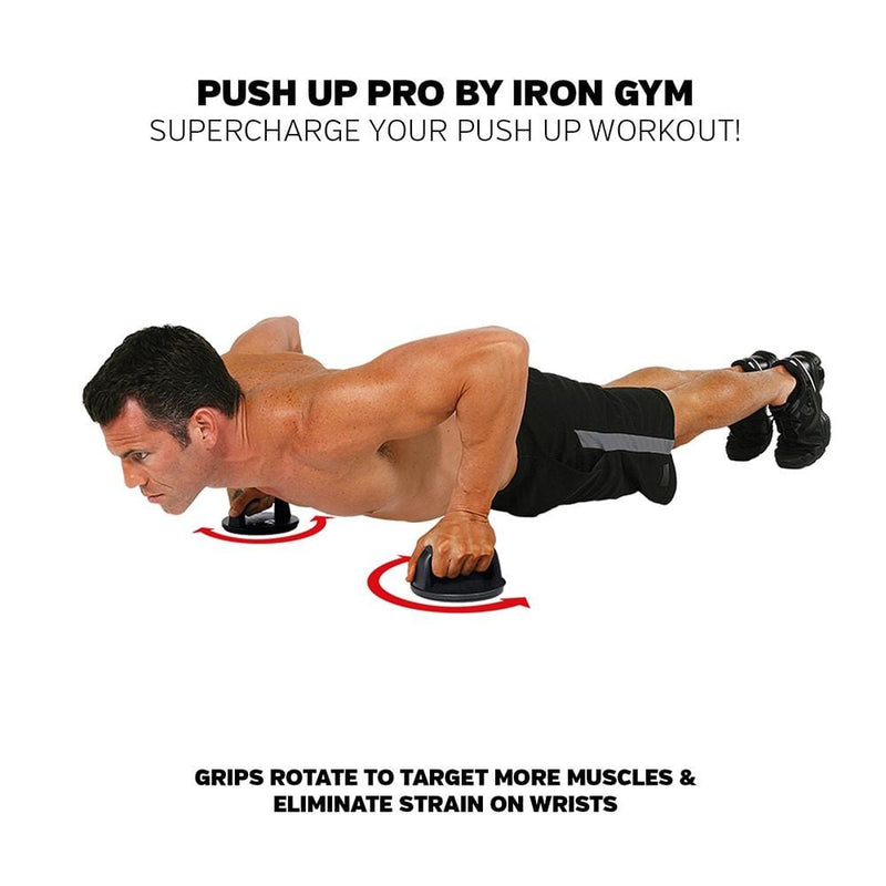 Iron Gym - Push Up Pro - Rotating Push Up Grips