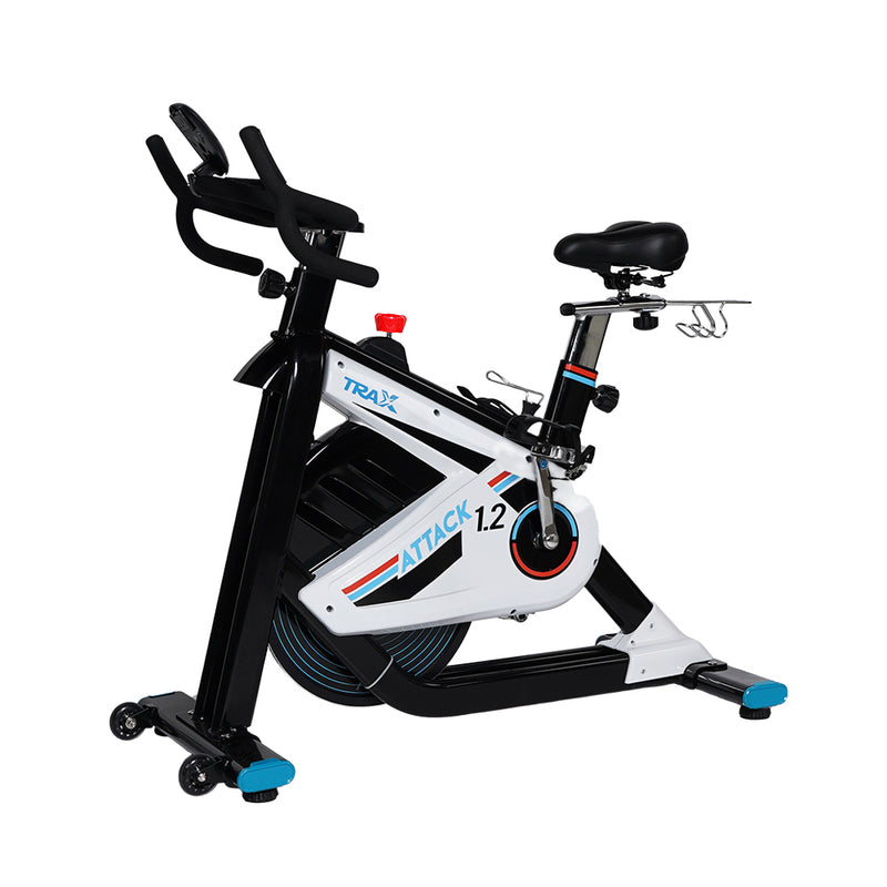 Trax Attack 1.2 Stationary Bike Smooth and Quiet Belt Drive Electromagnetic Resistance