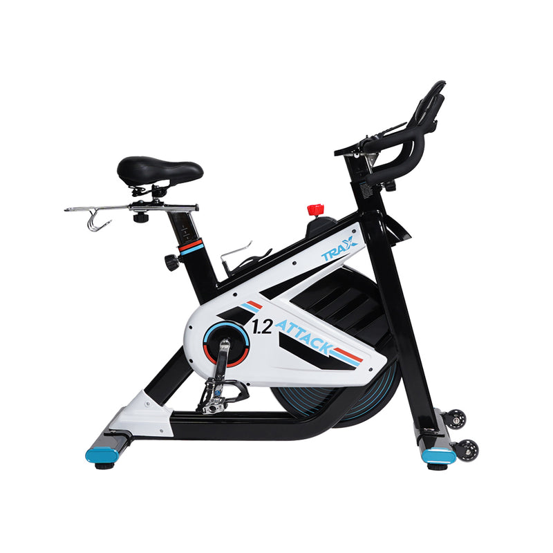 Trax Attack 1.2 Stationary Bike Smooth and Quiet Belt Drive Electromagnetic Resistance