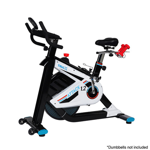 Trax Attack 1.2 Stationary Bike Smooth and Quiet Belt Drive Electromagnetic Resistance