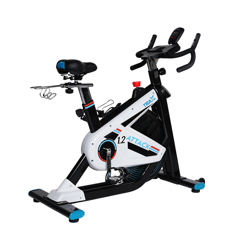 Trax Attack 1.2 Stationary Bike Smooth and Quiet Belt Drive Electromagnetic Resistance